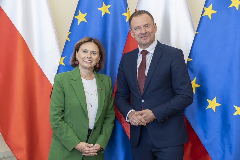 Staatssekretärin Susanne Kraus-Winkler mit dem polnischen Tourismus-Staatssekretär Piotr Borys 