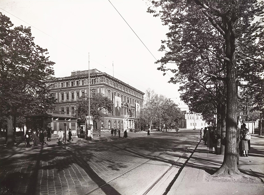Palais Epstein, 1947, damalige sowjetische Kommandantur in Wien.