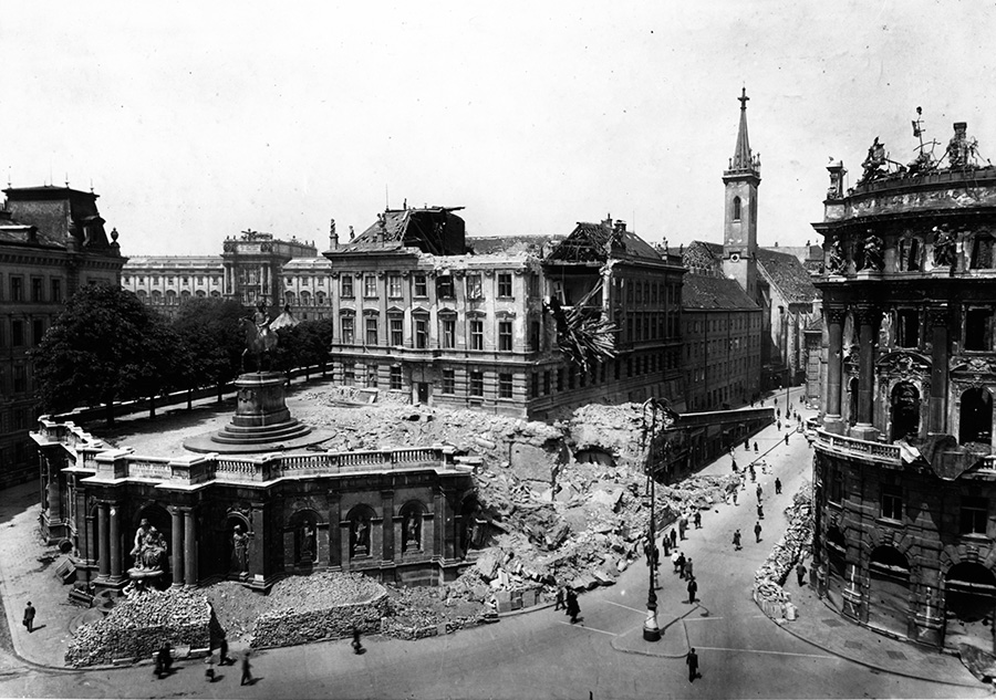 Albrechtsrampe, Wien 1, 15. Juli 1945